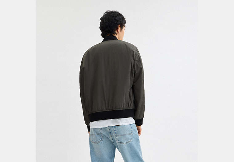 Reversible Bomber Jacket In Recycled Polyester