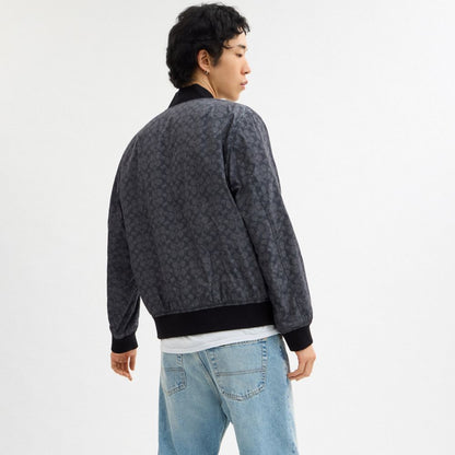 Reversible Bomber Jacket In Recycled Polyester