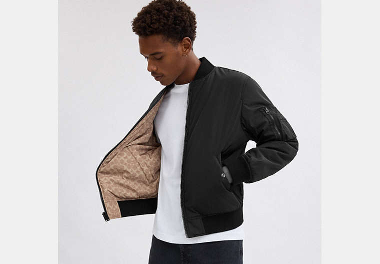 Reversible Bomber Jacket In Recycled Polyester