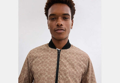 Reversible Bomber Jacket In Recycled Polyester