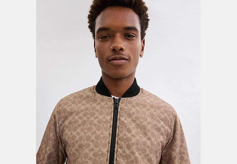 Reversible Bomber Jacket In Recycled Polyester