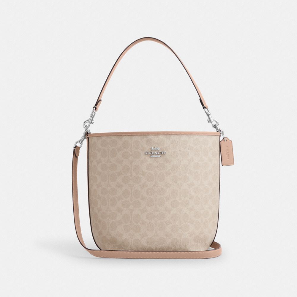 City Large Bucket Bag In Signature Canvas
