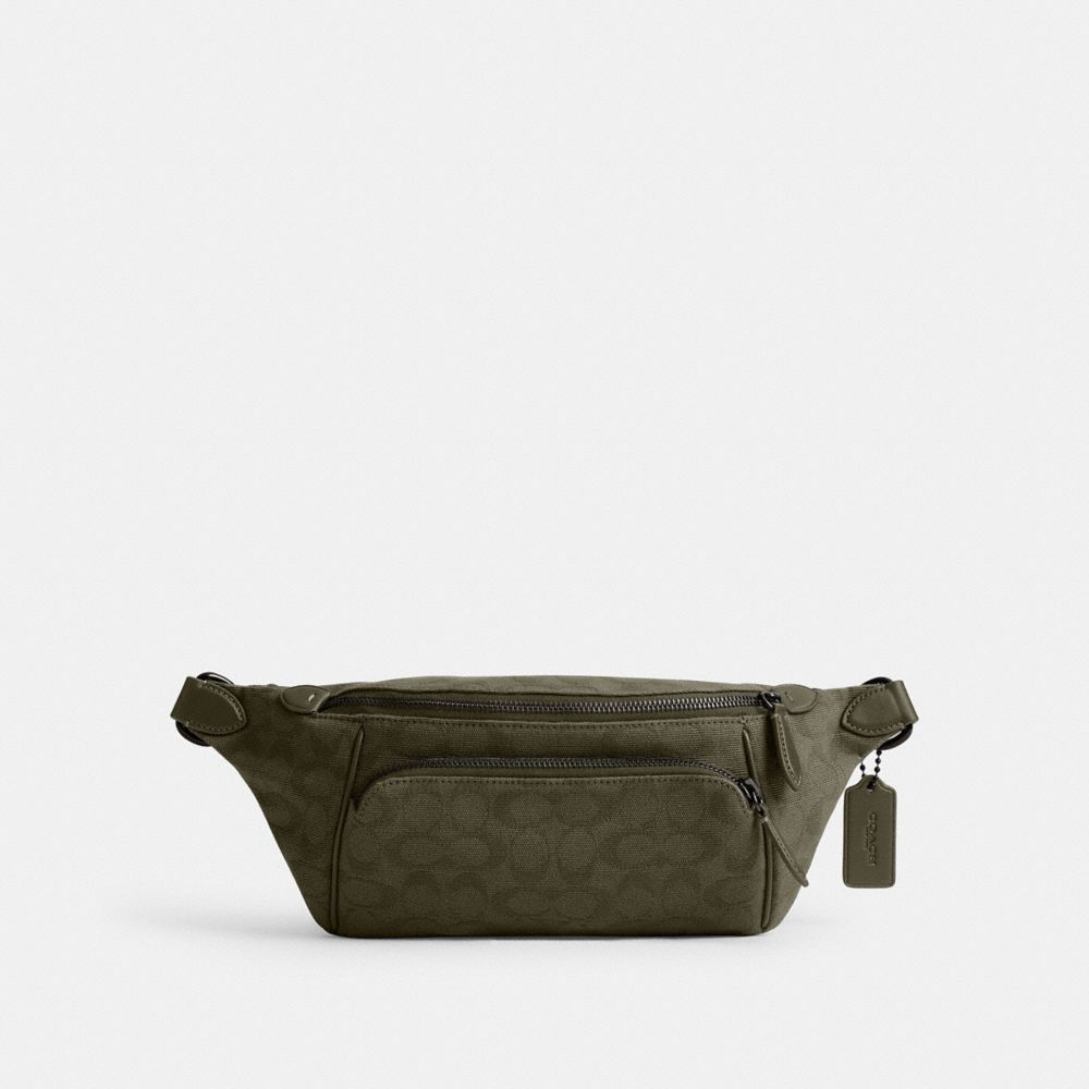 League Belt Bag In Signature Canvas Jacquard
