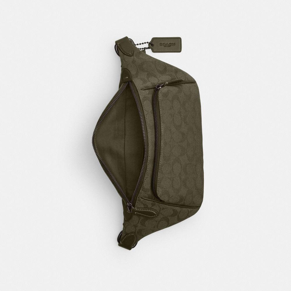 League Belt Bag In Signature Canvas Jacquard