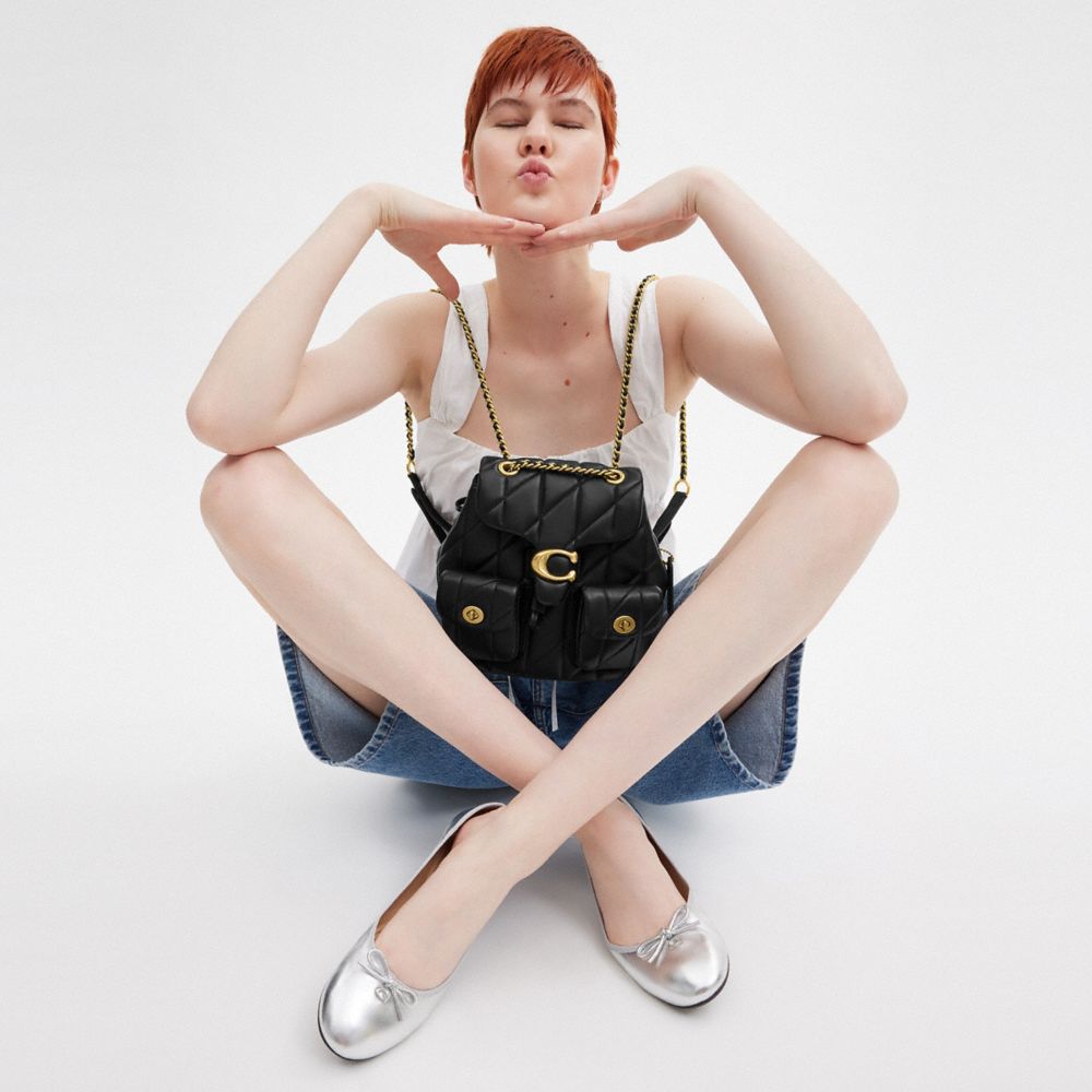 Tabby Backpack With Pillow Quilting