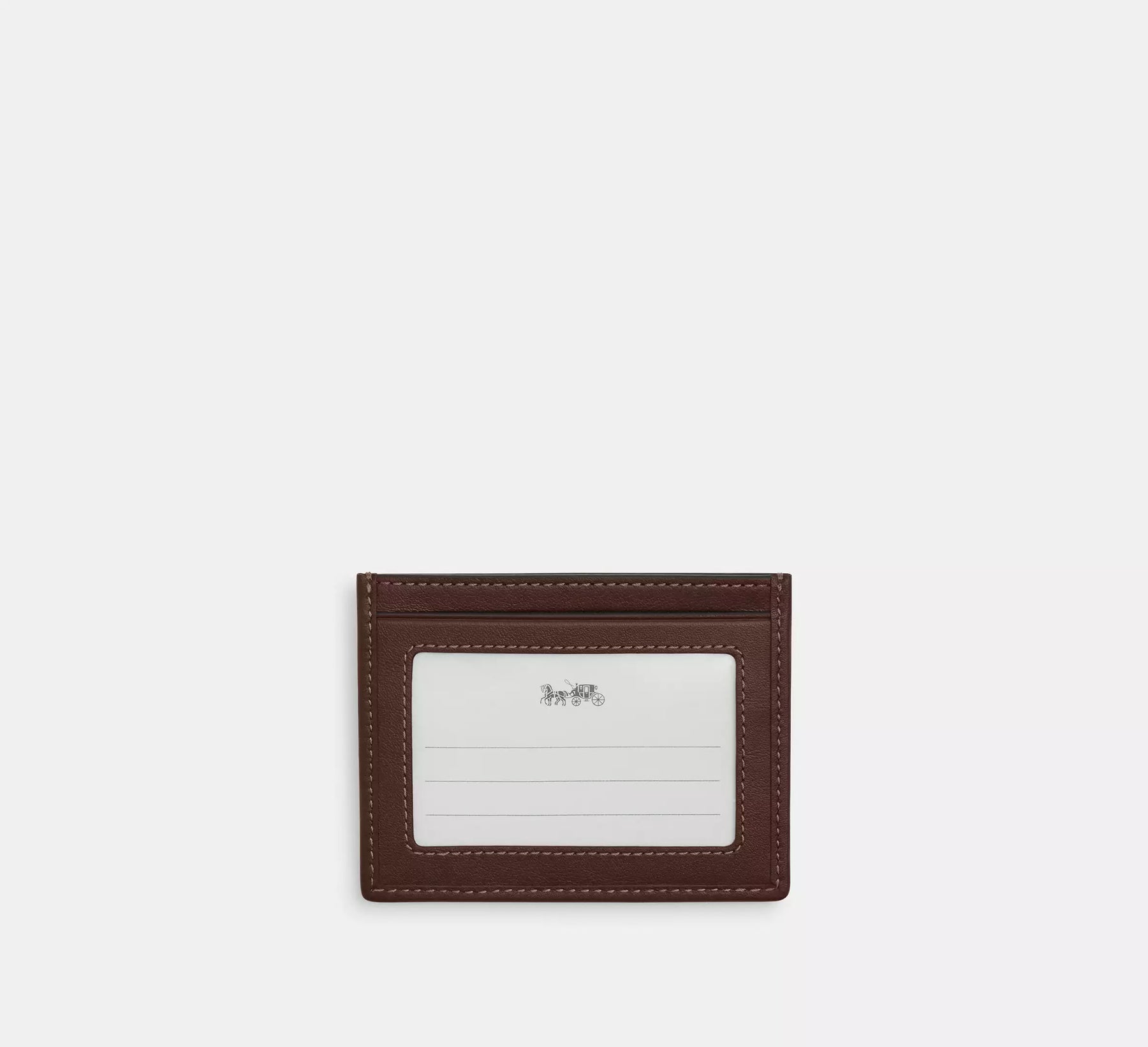 Slim Id Card Case In Signature Jacquard