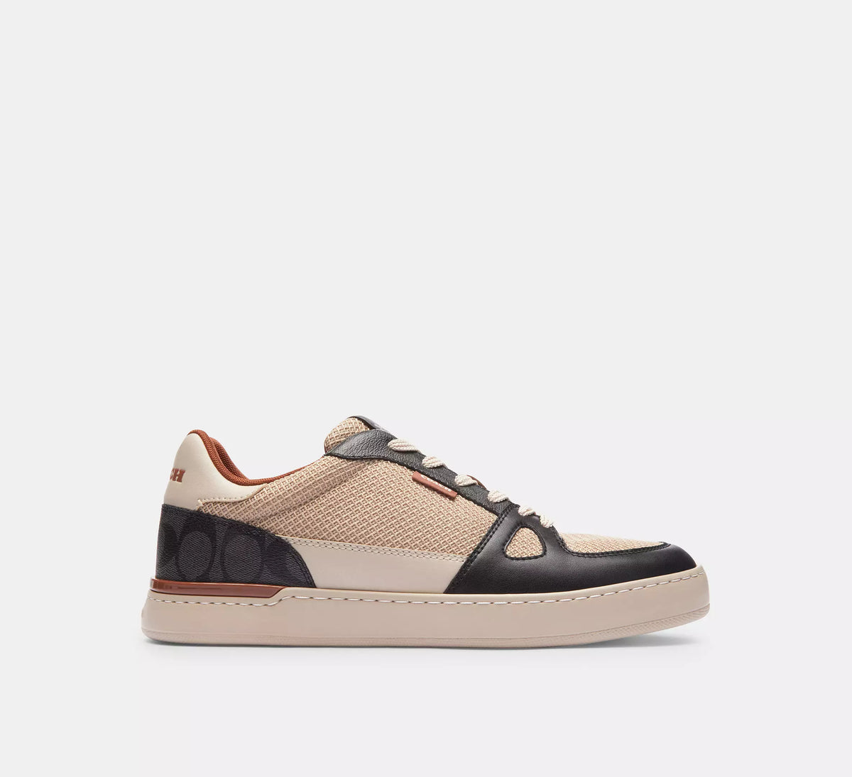 Clip Court Sneaker In Colorblock Signature Canvas