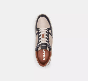 Clip Court Sneaker In Colorblock Signature Canvas