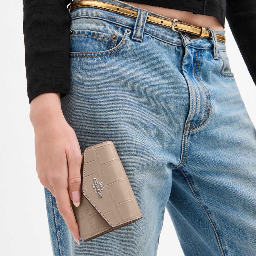 Mini Envelope Wallet With Strap