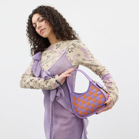 Ergo Bag In Checkerboard Upcrafted Leather