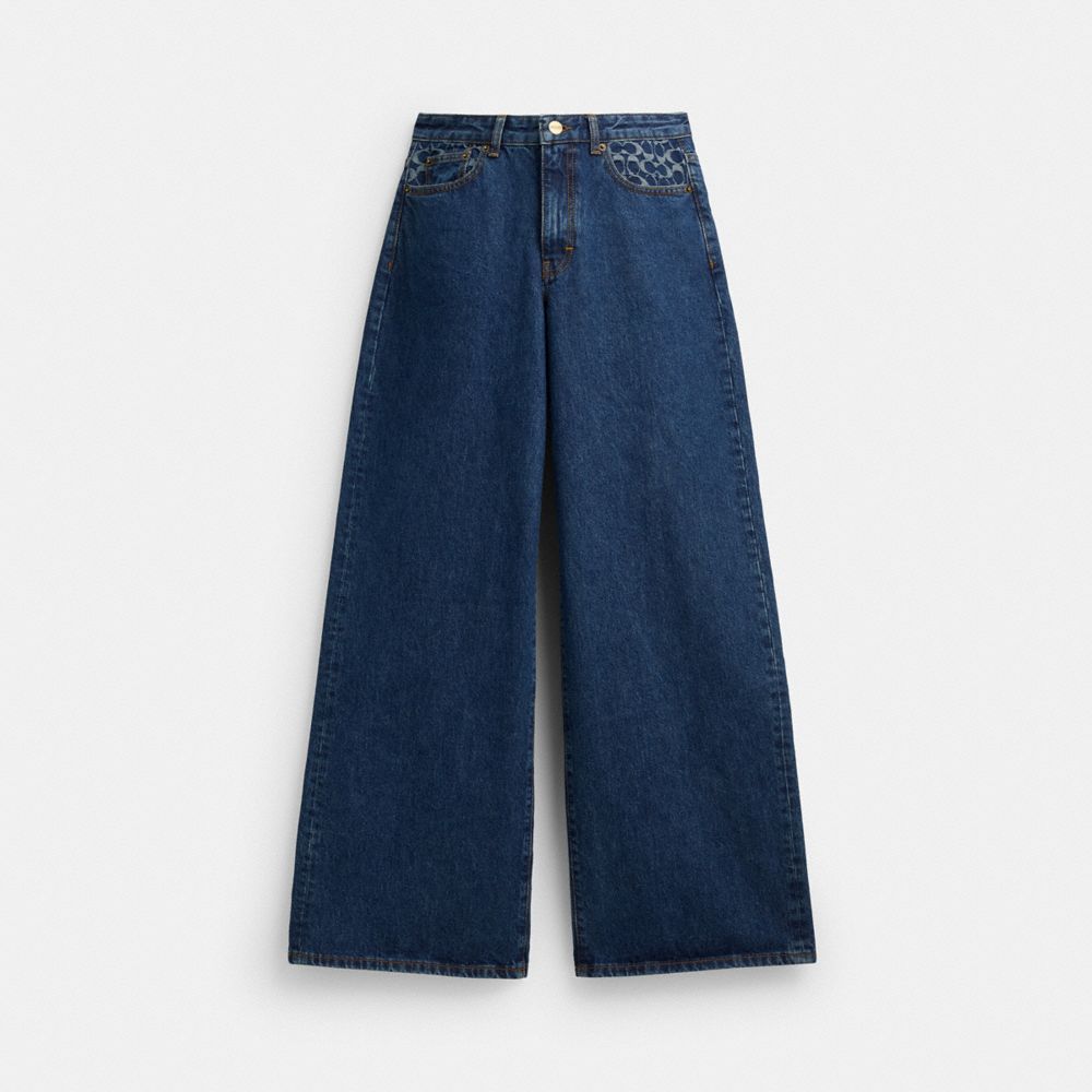 Baggy Denim Pants In Organic Cotton