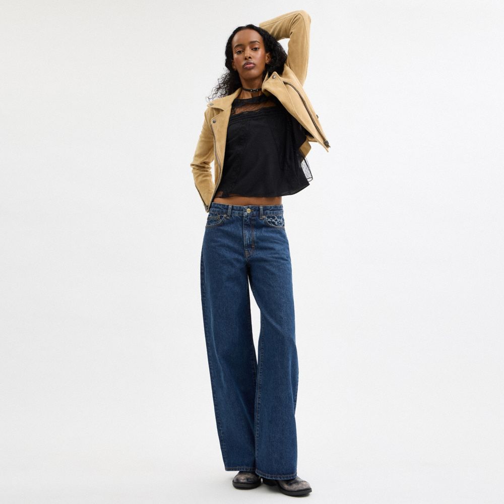 Baggy Denim Pants In Organic Cotton
