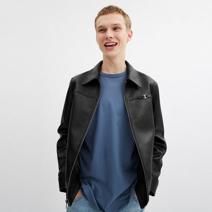 Heritage C Lightweight Leather Jacket