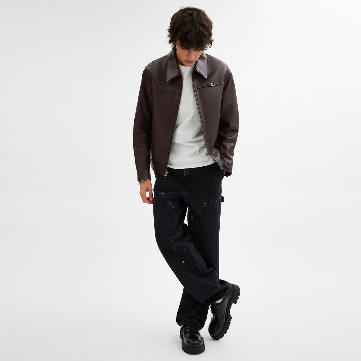Heritage C Lightweight Leather Jacket