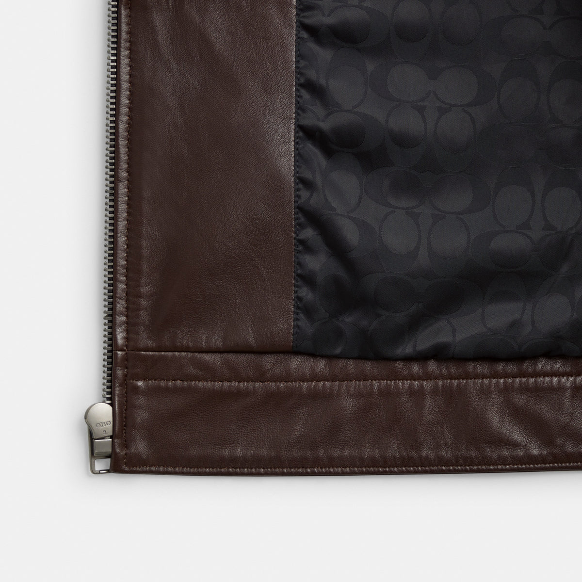 Heritage C Lightweight Leather Jacket