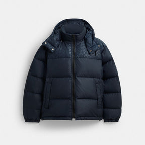 Down Puffer Jacket In Recycled Polyester