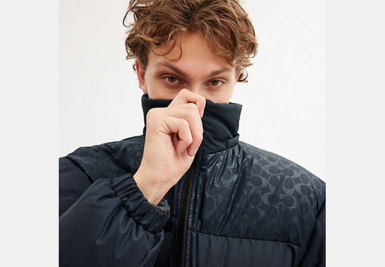 Down Puffer Jacket In Recycled Polyester