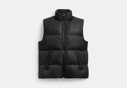 Down Puffer Vest In Recycled Polyester