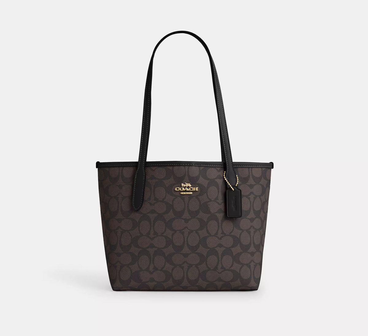 Coach Small City Tote Bag In Signature Canvas - Bags | Shop From The Mirage