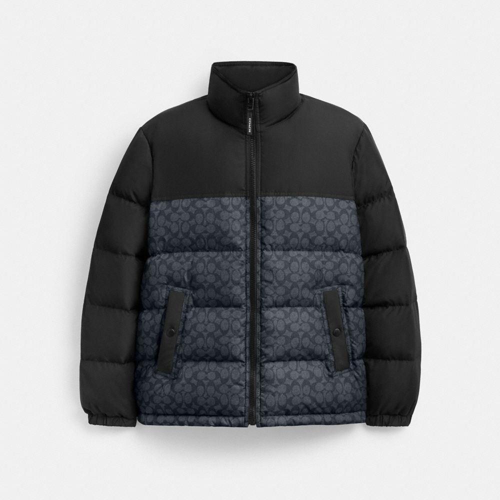 Signature Down Jacket In Recycled Polyester
