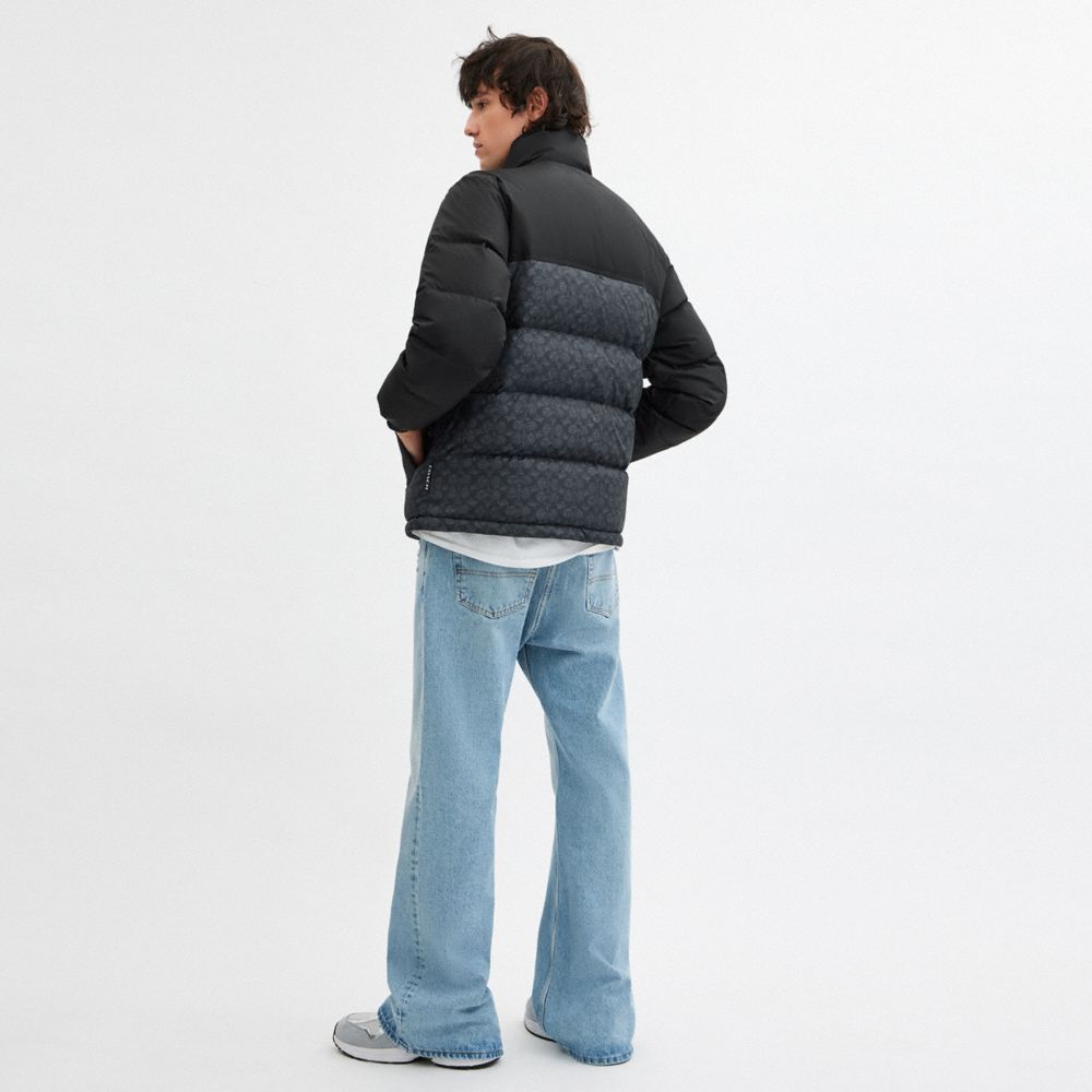 Signature Down Jacket In Recycled Polyester