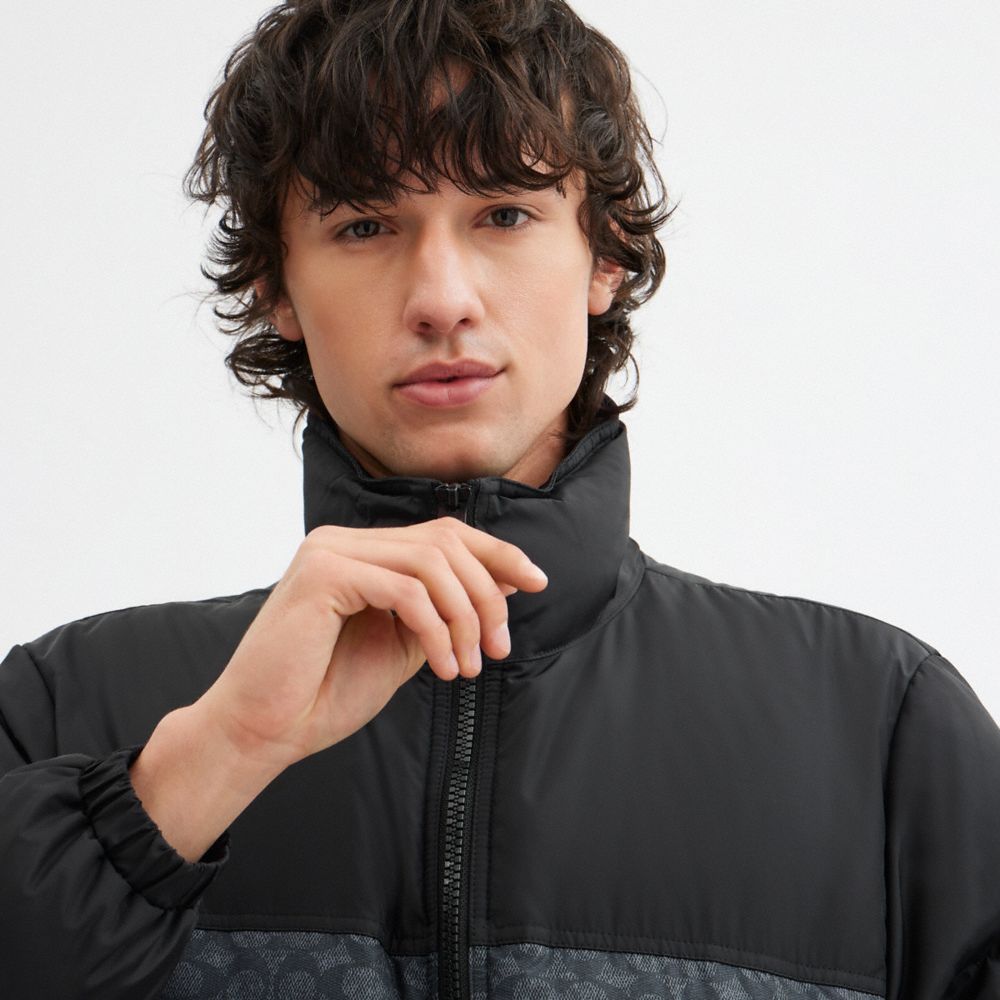 Signature Down Jacket In Recycled Polyester
