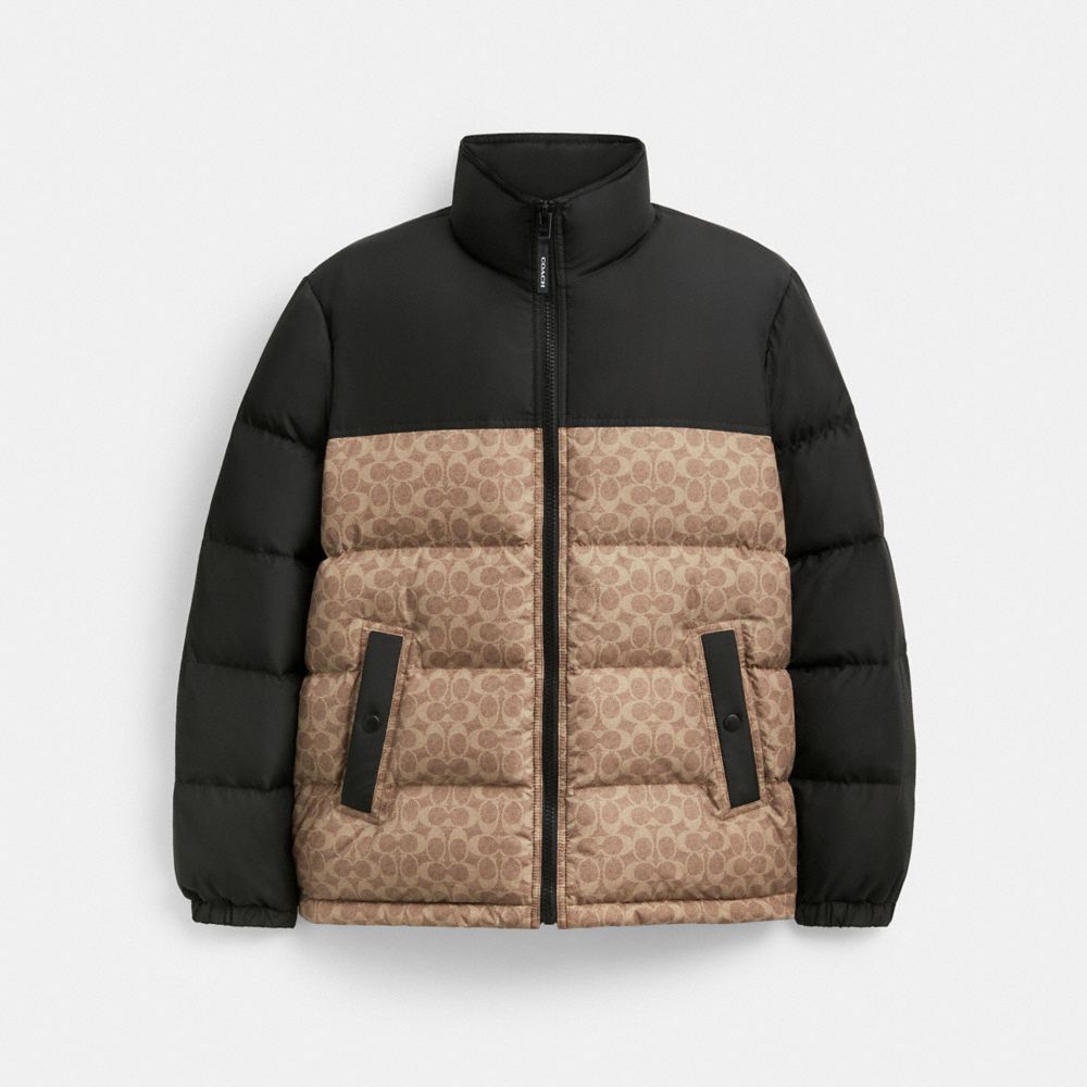 Signature Down Jacket In Recycled Polyester