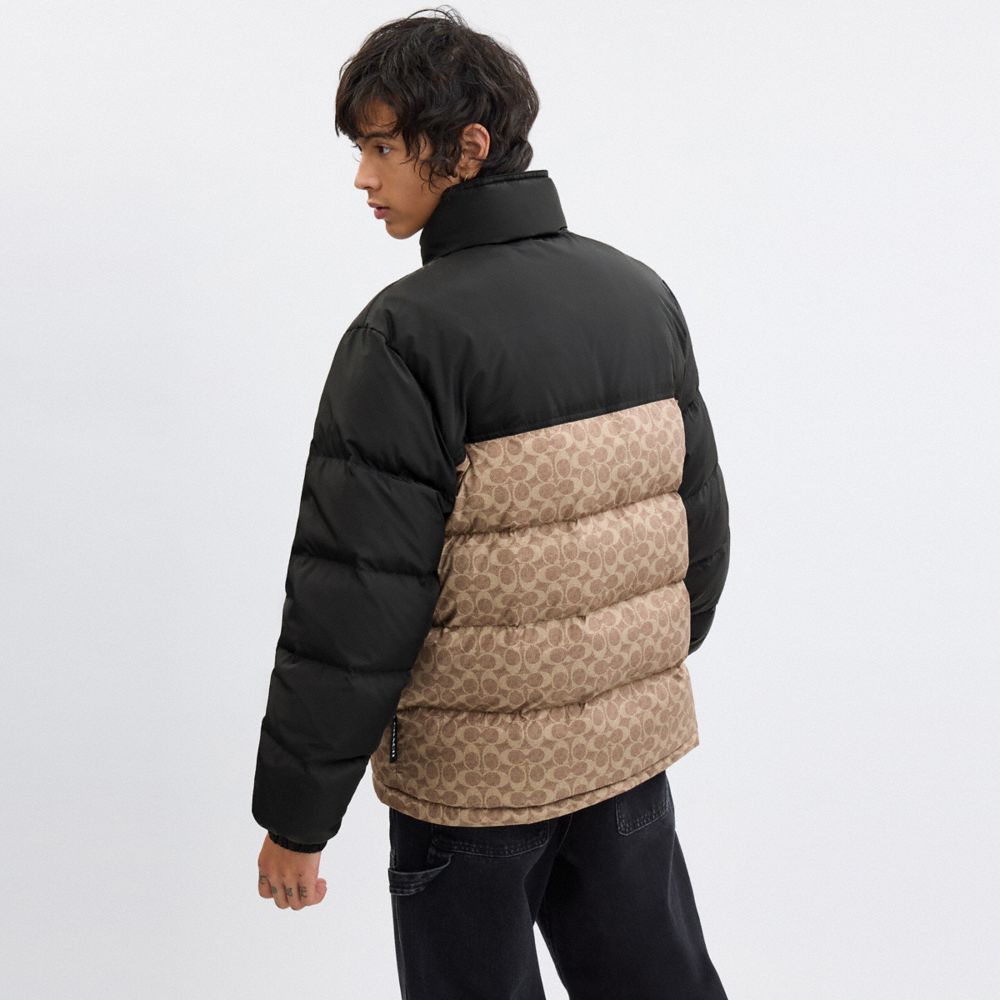 Signature Down Jacket In Recycled Polyester