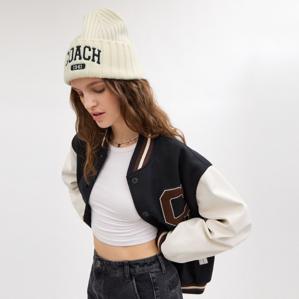 Coach 1941 Embroidered Knit Beanie