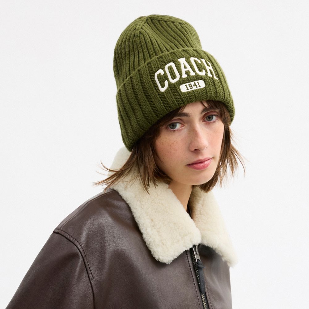 Coach 1941 Embroidered Knit Beanie