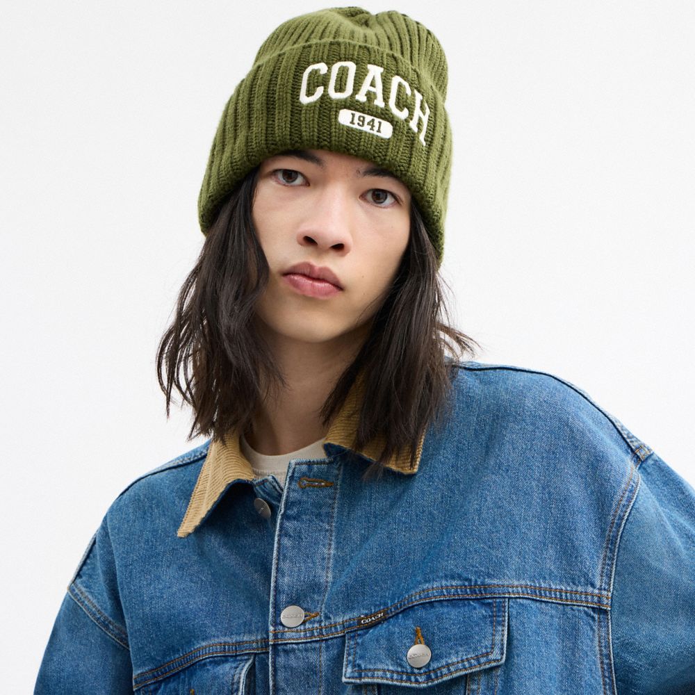 Coach 1941 Embroidered Knit Beanie