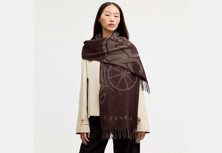 Horse And Carriage Cashmere Muffler