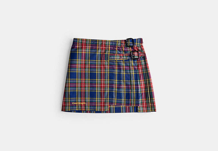 Coachtopia Loop Mini Skirt With Plaid Pattern