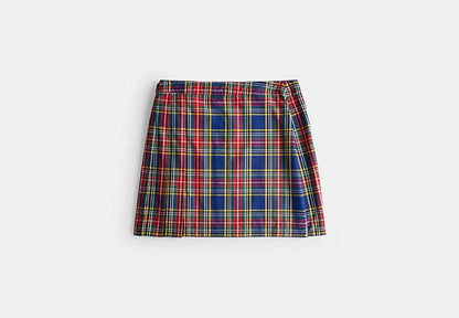 Coachtopia Loop Mini Skirt With Plaid Pattern