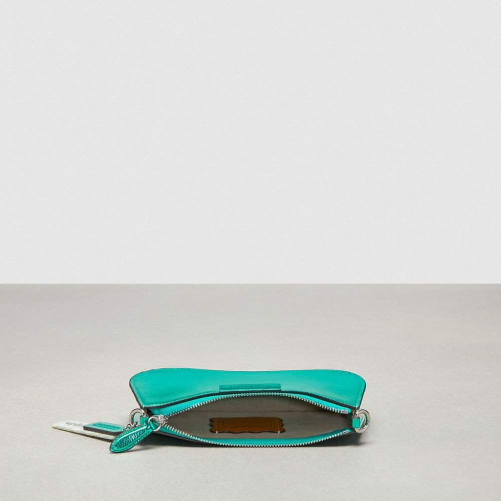 Small Wavy Shoulder Bag In Metallic Coachtopia Leather