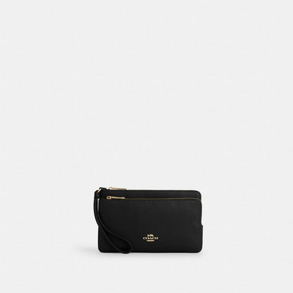 Double Zip Wristlet With Floral Print
