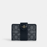 Medium Corner Zip Wallet In Signature Jacquard