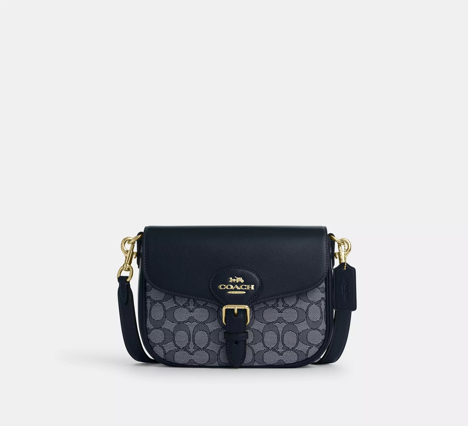 Amelia Saddle Bag In Signature Jacquard