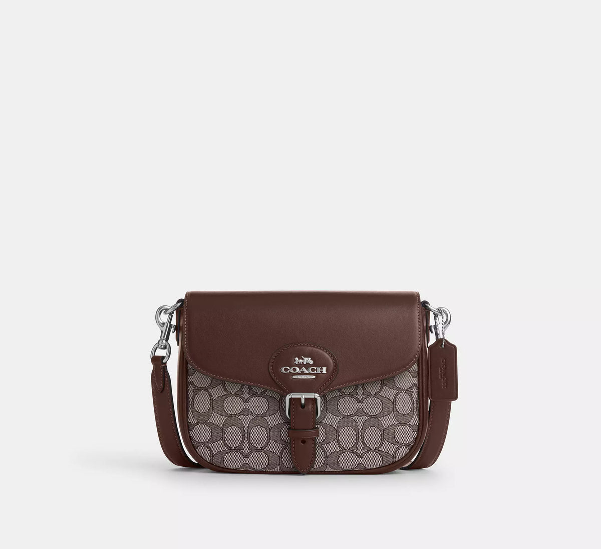 Amelia Saddle Bag In Signature Jacquard