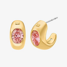 Cubic Zirconia Huggie Hoop Earrings