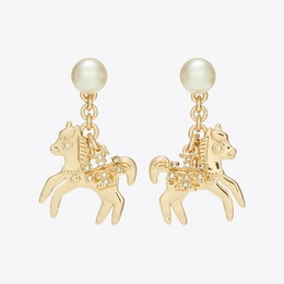 Curiosity Horse Charm Earrings