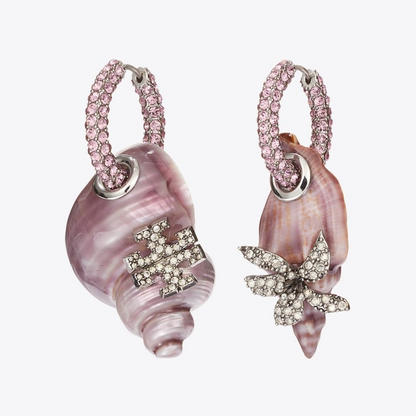 Curiosity Shell Hoop Earrings