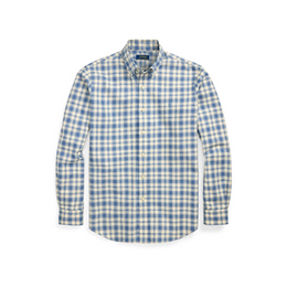 Custom Fit Plaid Oxford Shirt