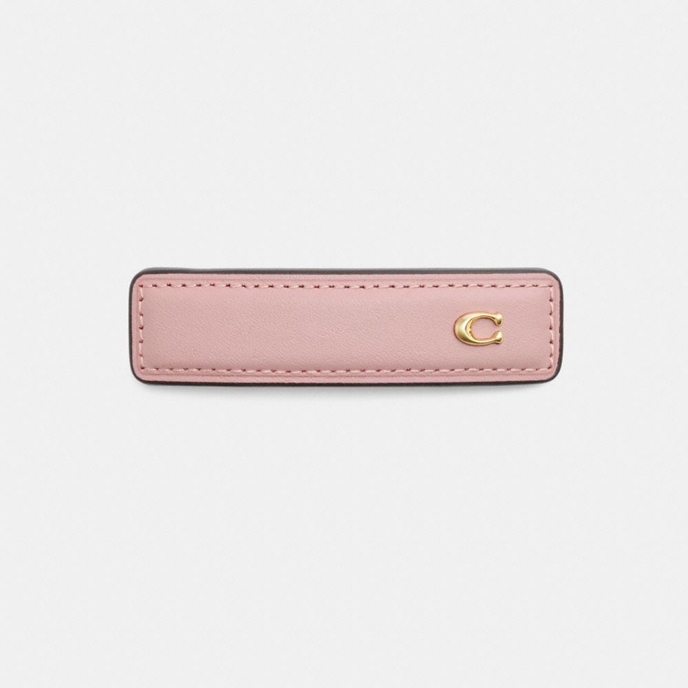 Signature Leather Barrette