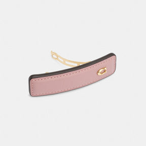 Signature Leather Barrette