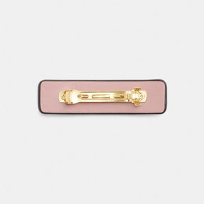 Signature Leather Barrette