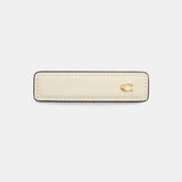 Signature Leather Barrette