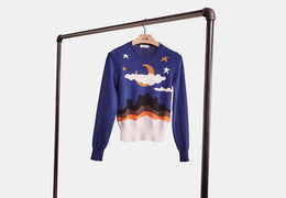 Restored Moonscape Crewneck Sweater