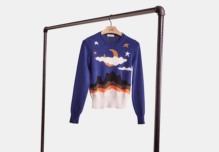 Restored Moonscape Crewneck Sweater