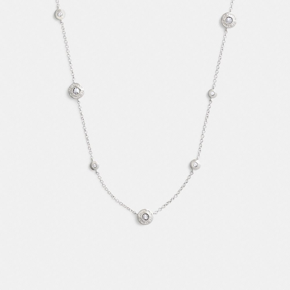 Open Circle Stone Necklace
